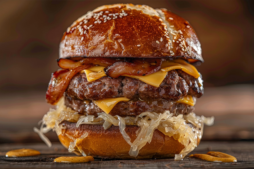 Een winters broodje wildburger