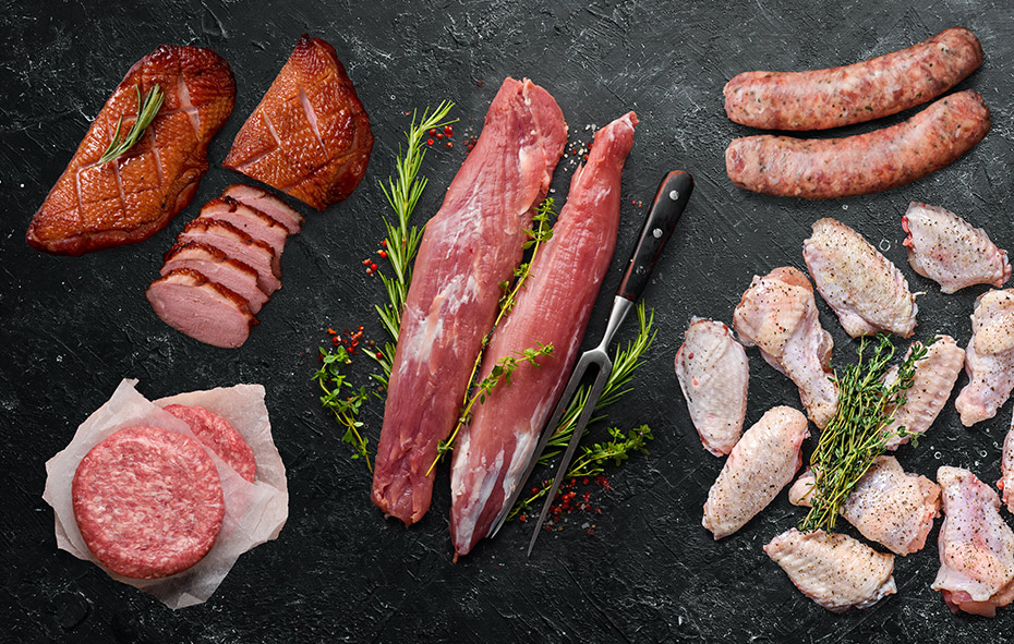 Zonnig weekmenu bij het zomerse vleespakket