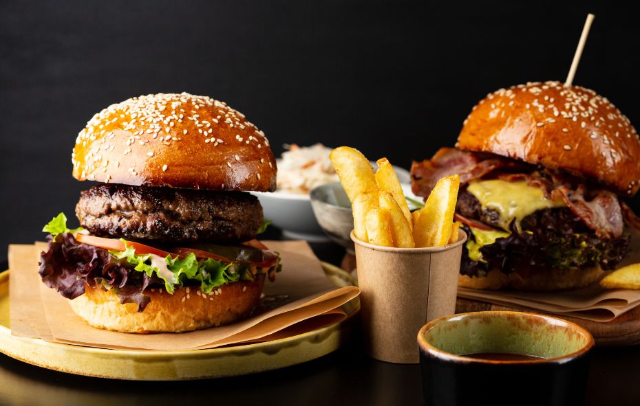 Black Angus burgers met Whisky maple siroop