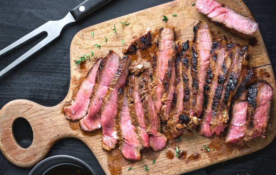 Gegrilde bavette op zijn Argentijns 