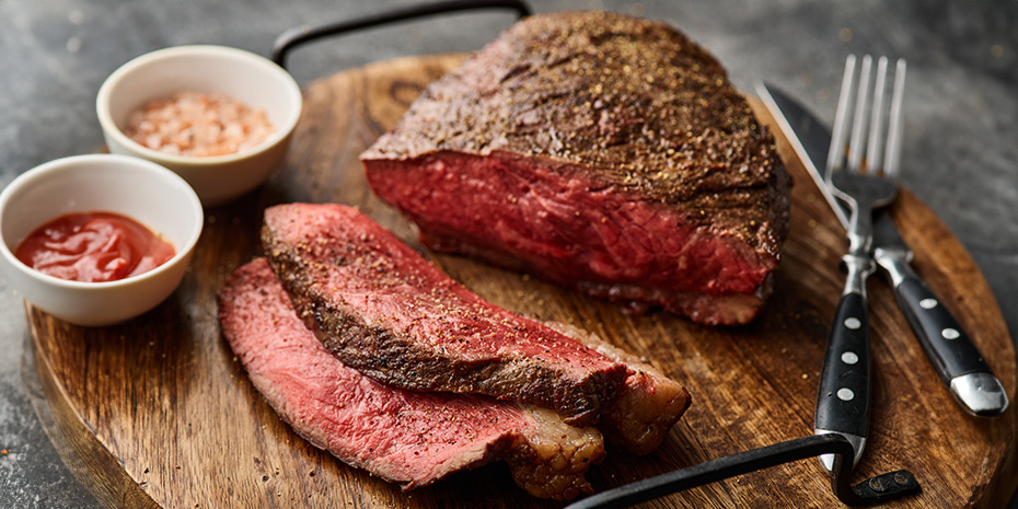 Reversed sear picanha