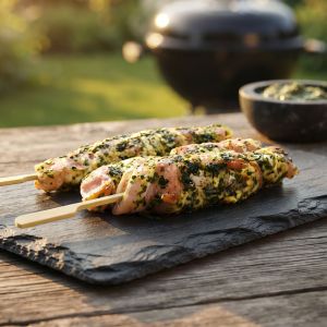 Kip Pesto Spiesjes met Spek