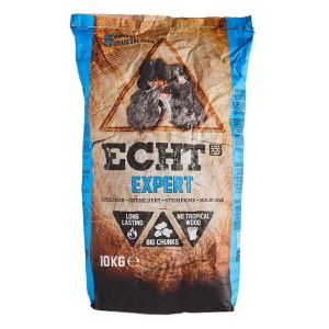 Zak ECHT® Expert Houtskool 10 kg — 100% Spaanse Steeneik voor horeca